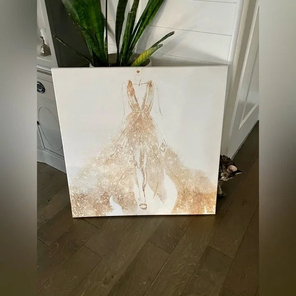 Gold Fashion Painting